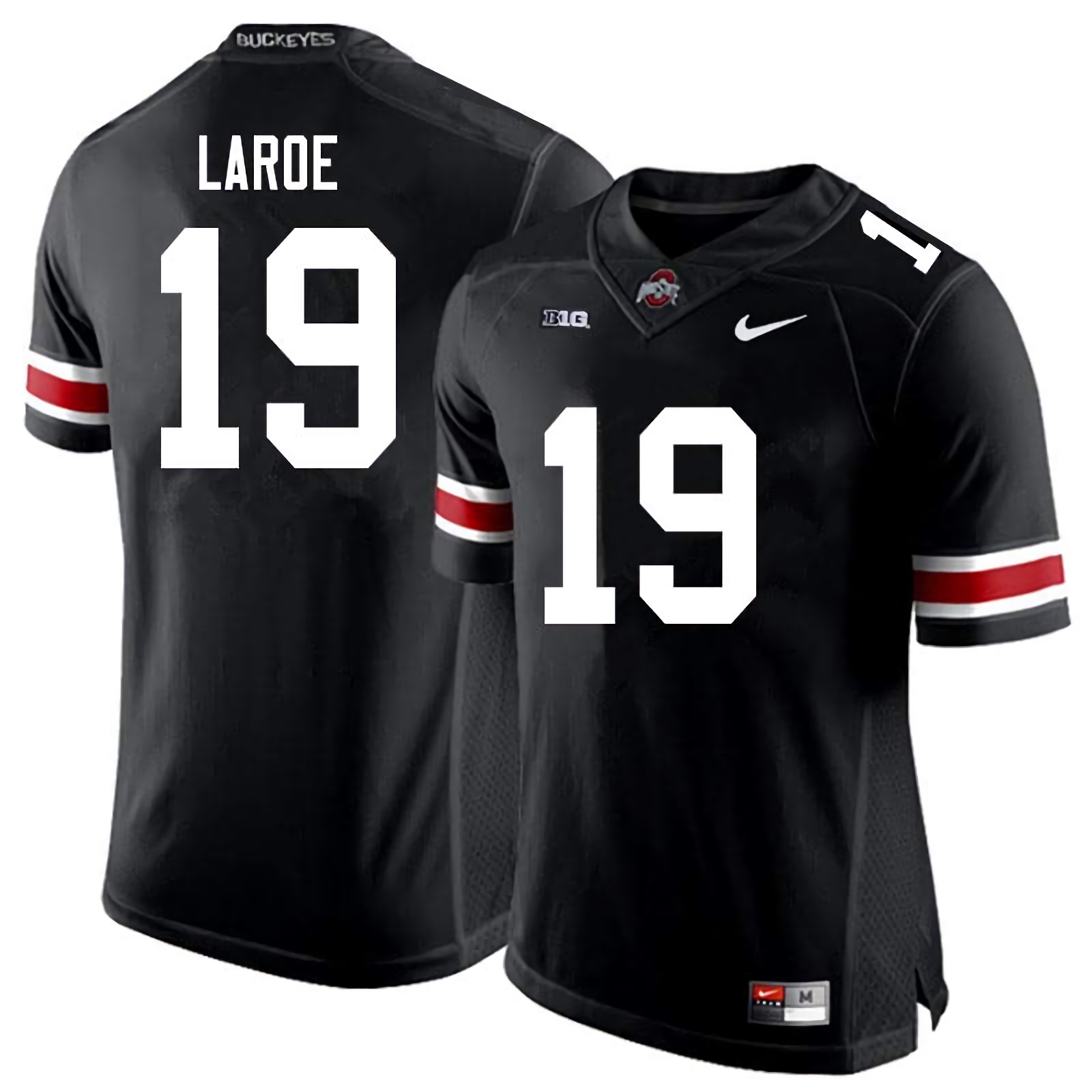Jagger LaRoe Ohio State Buckeyes Men's NCAA #19 Nike Black College Stitched Football Jersey HLH8256SU